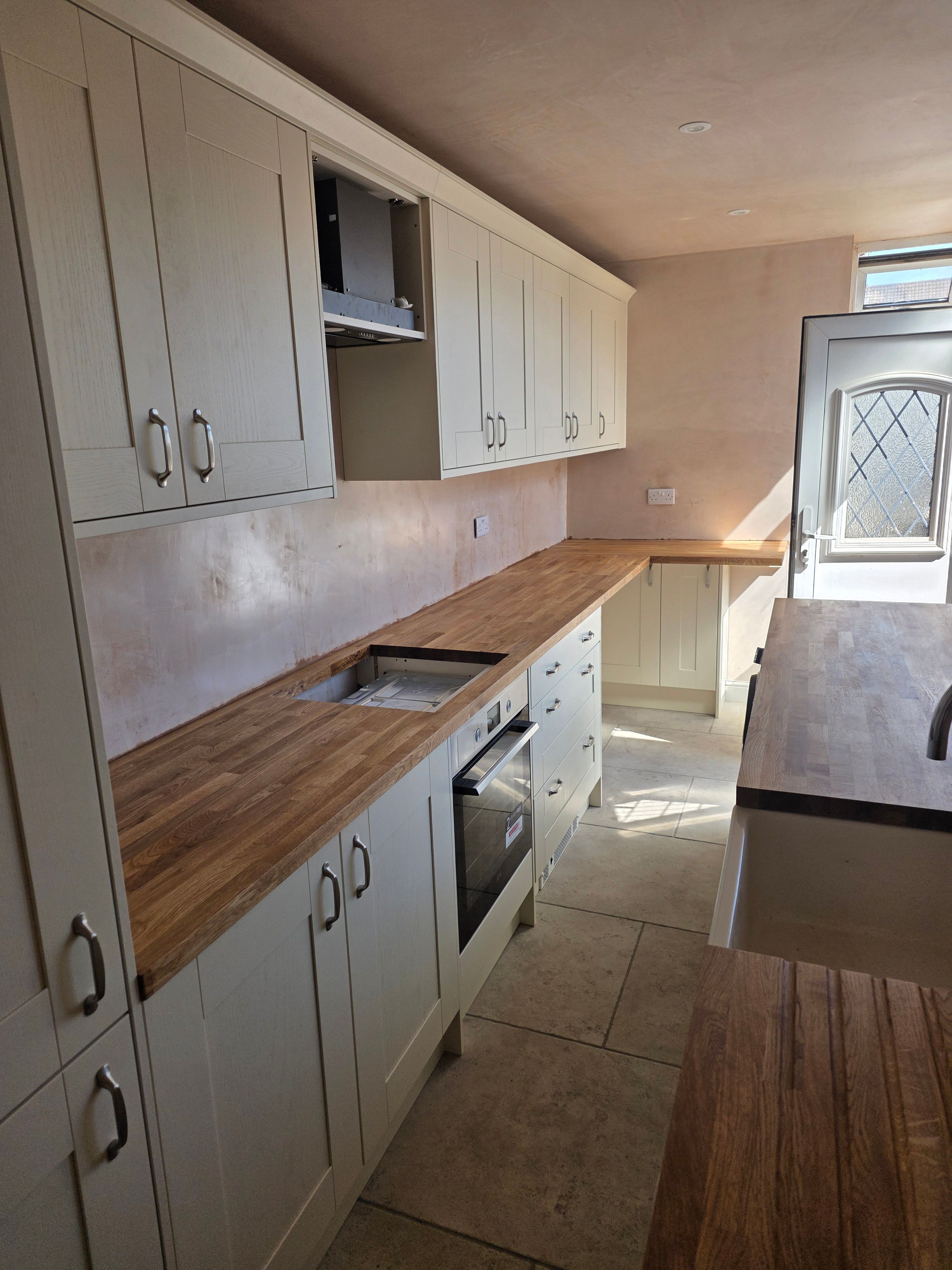 Solid oak worktops