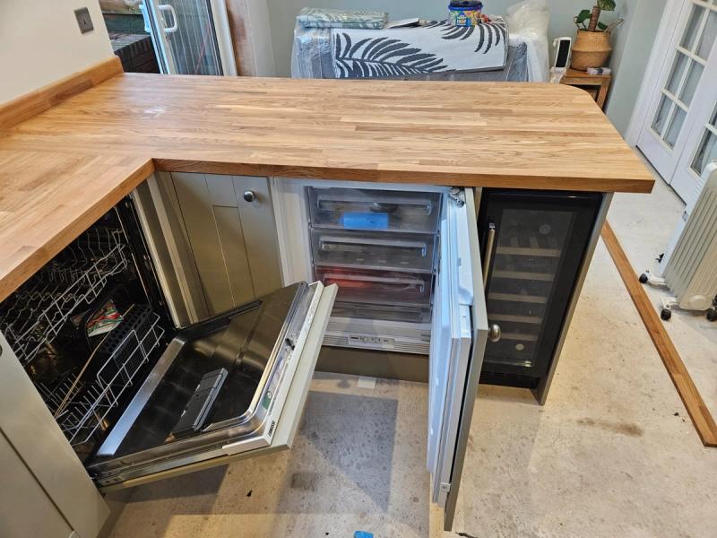 Large solid oak kitchen