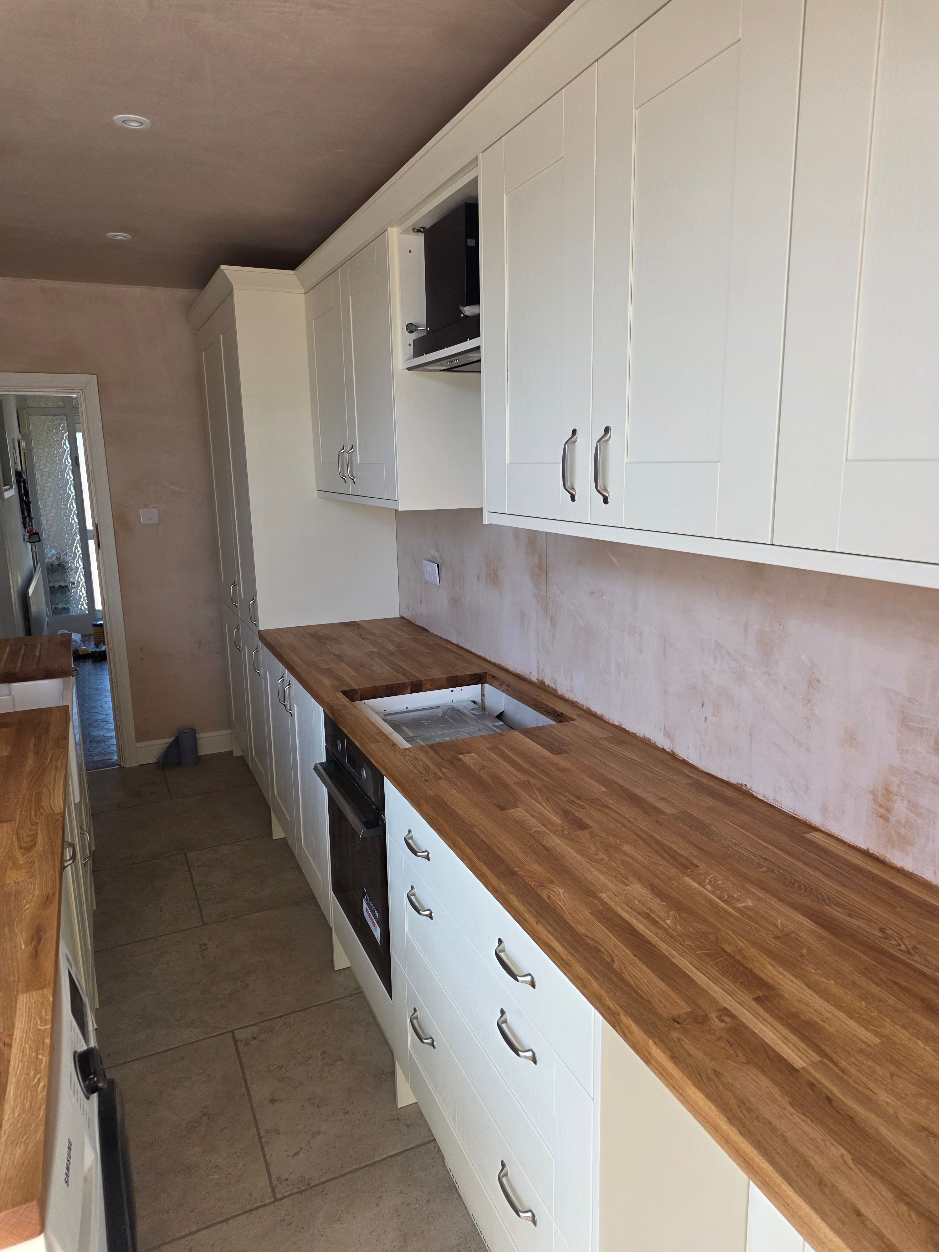 Solid oak worktops