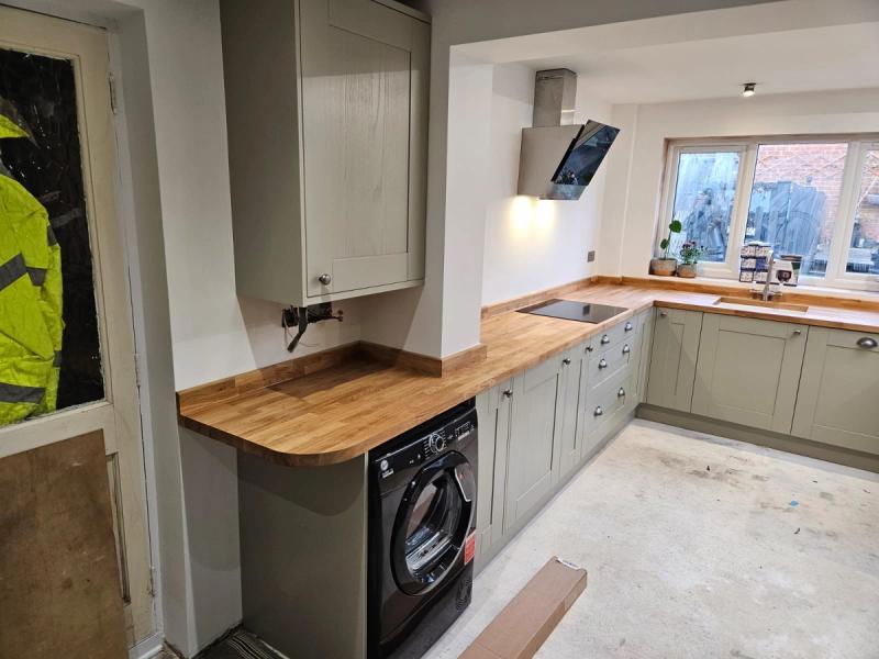 Large solid oak kitchen