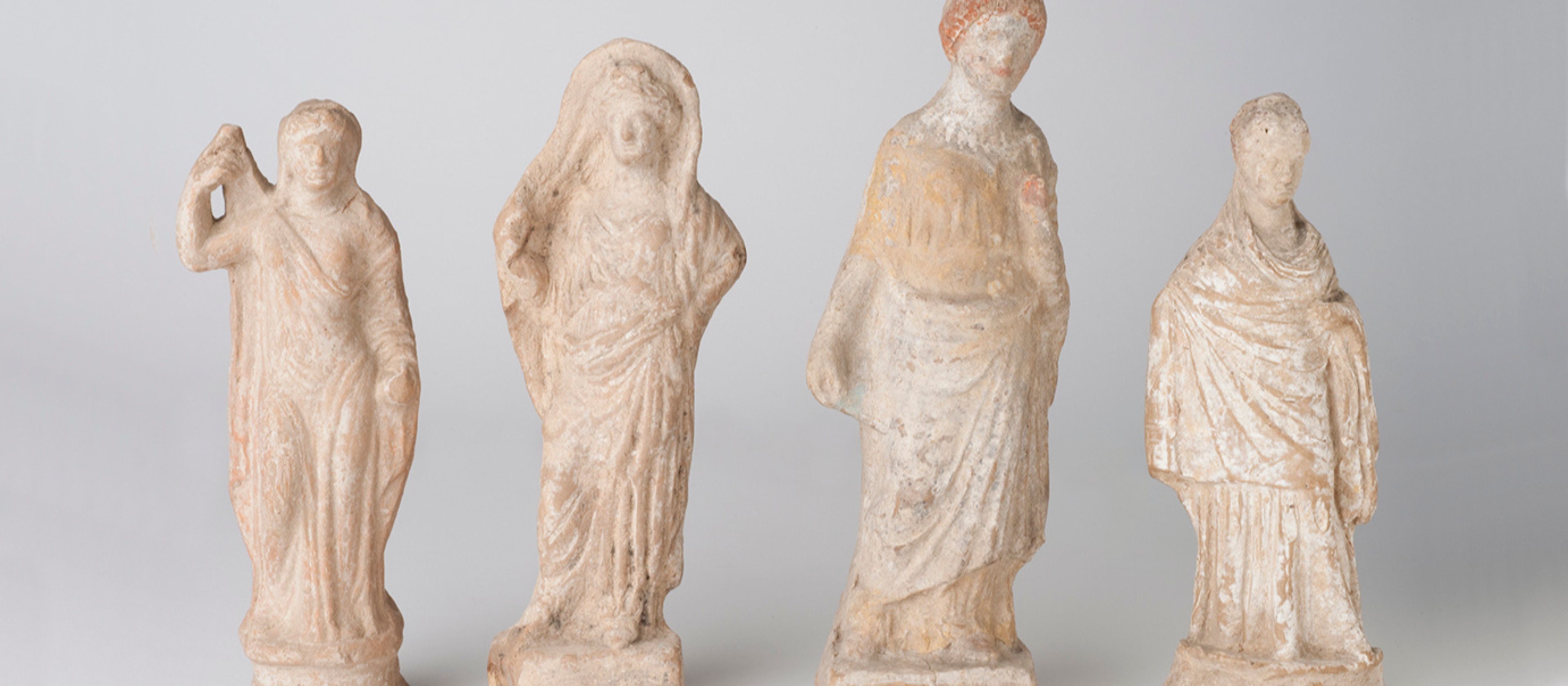 Four ancient terracotta figurines