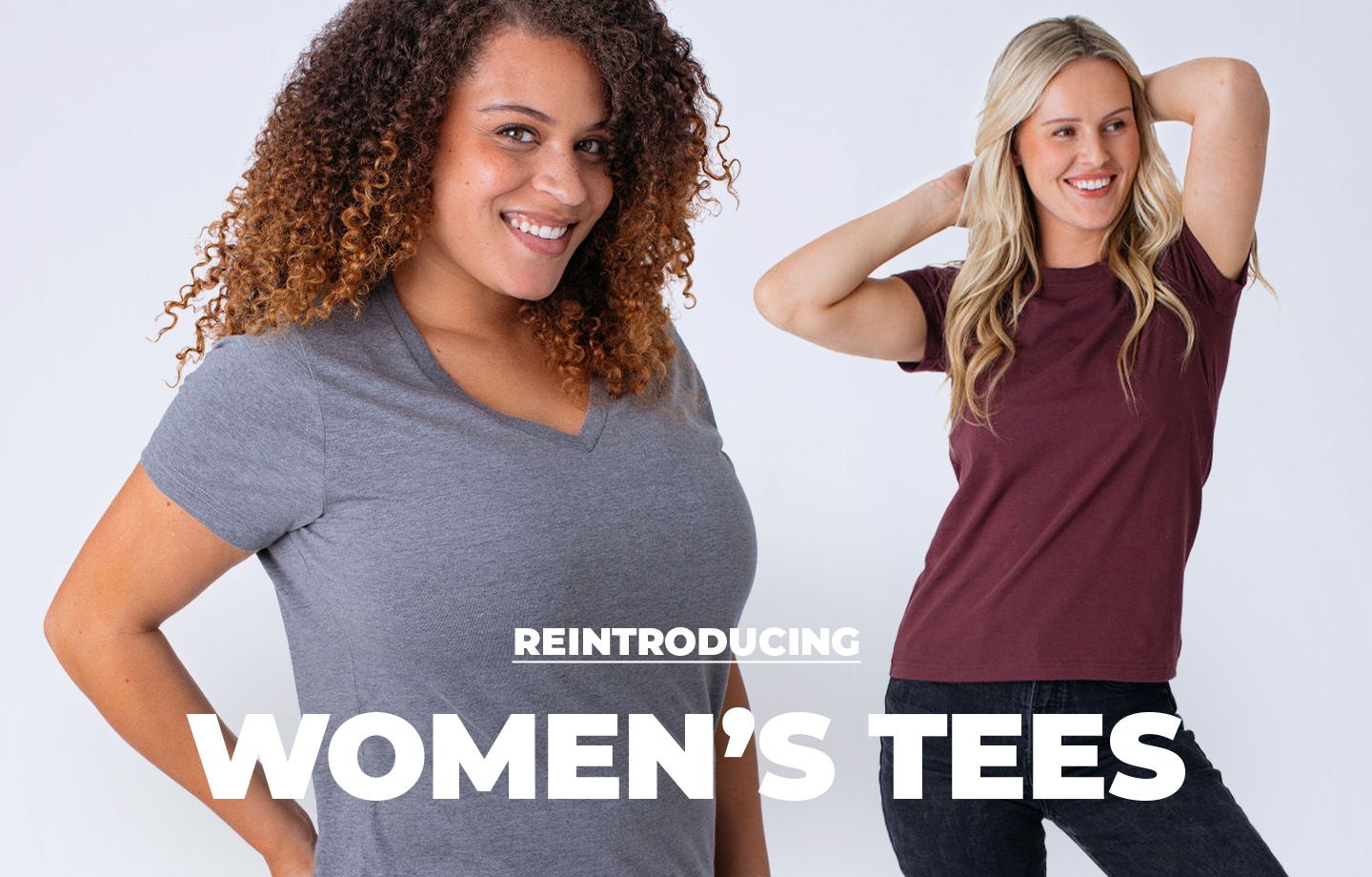 Women's Crew Neck T-Shirts | Fresh Clean Tees