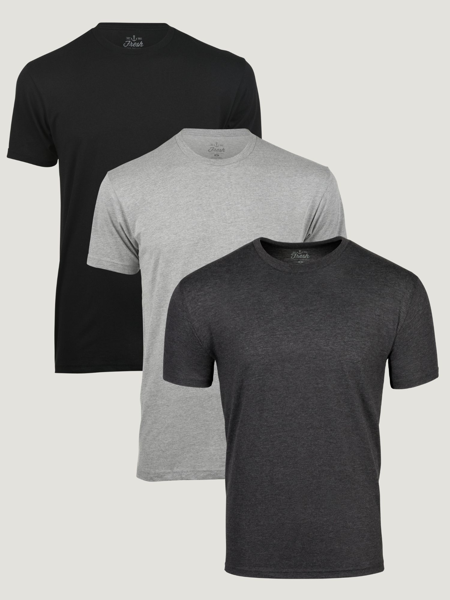 Black & Grey 3-Pack | Fresh Clean Tees