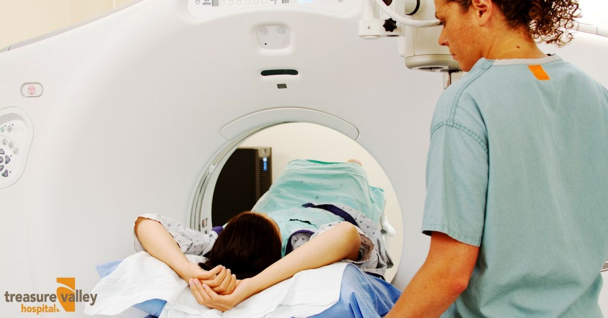 Woman Getting an Imaging Scan | Treasure Valley Hospital