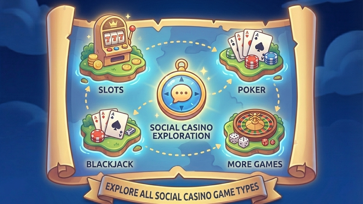 Explore All Social Casino Game Types: Slots, Poker, Blackjack & More