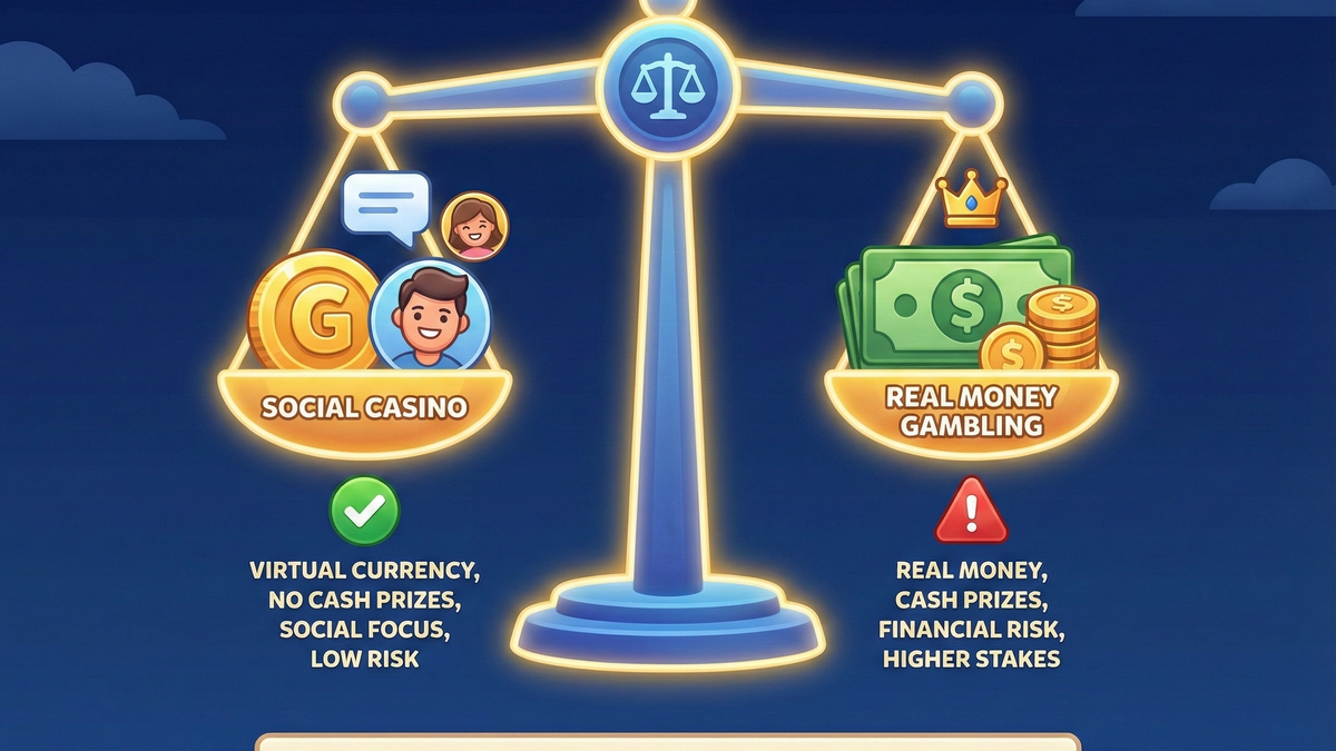 Social Casino vs. Real Money Gambling: Key Differences Explained