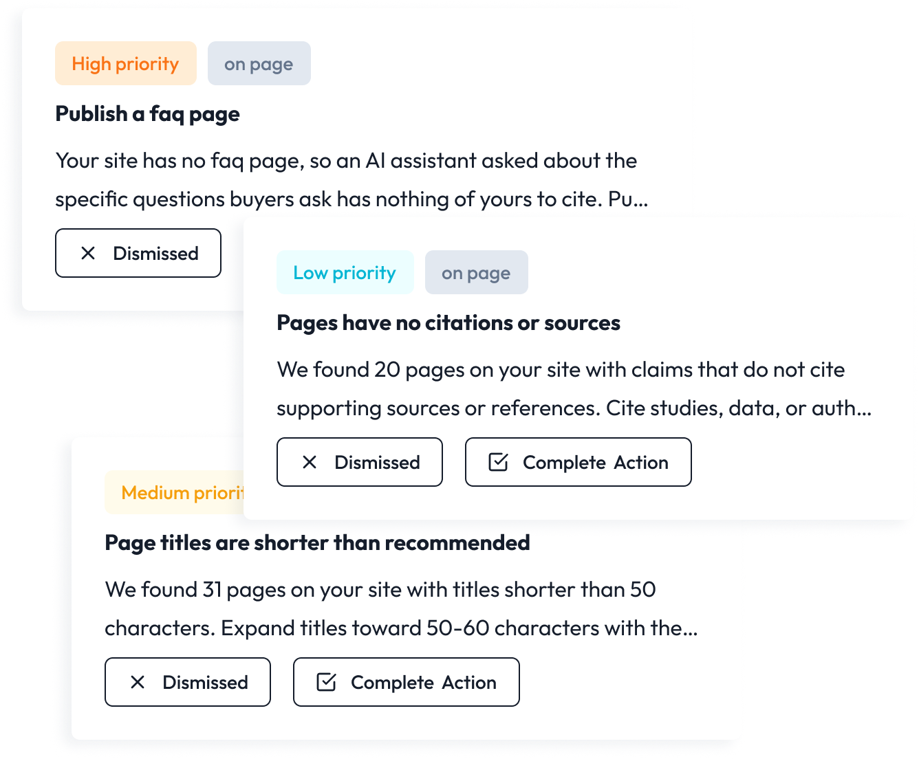 Act on Yetify's Recommendations