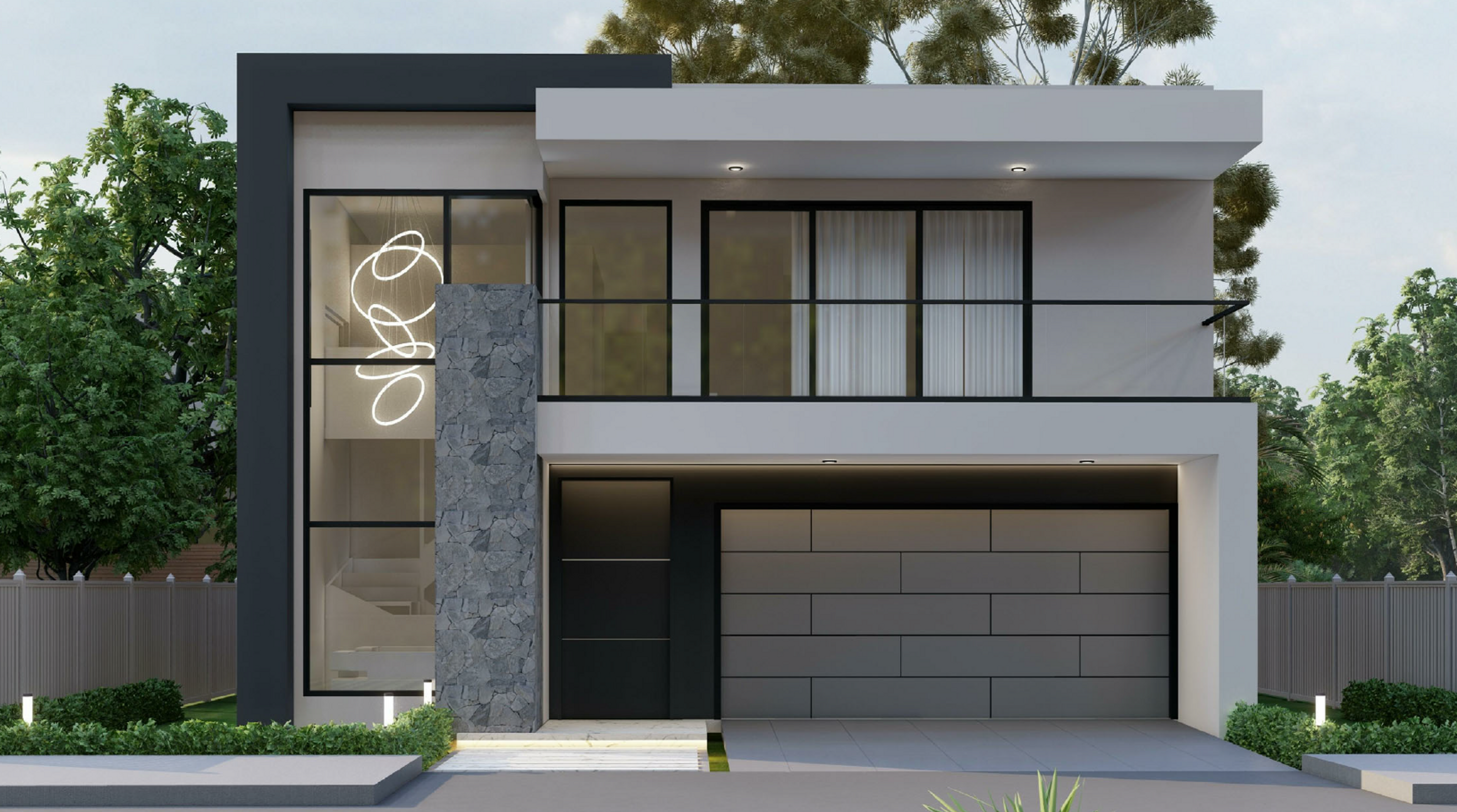 double storey modern home in Box Hill