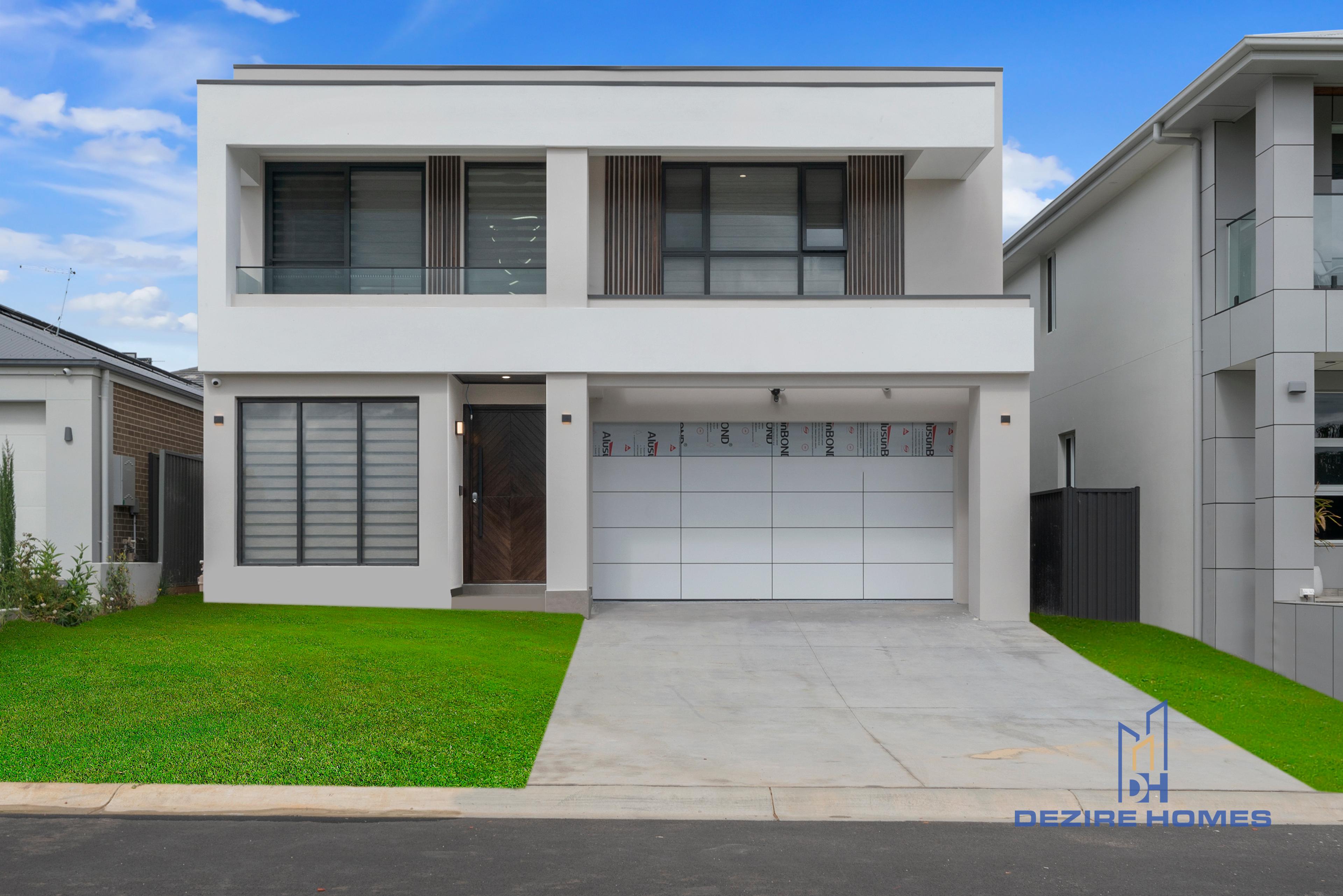 modern double-storey custom home in The Ponds, built by Dezire Homes