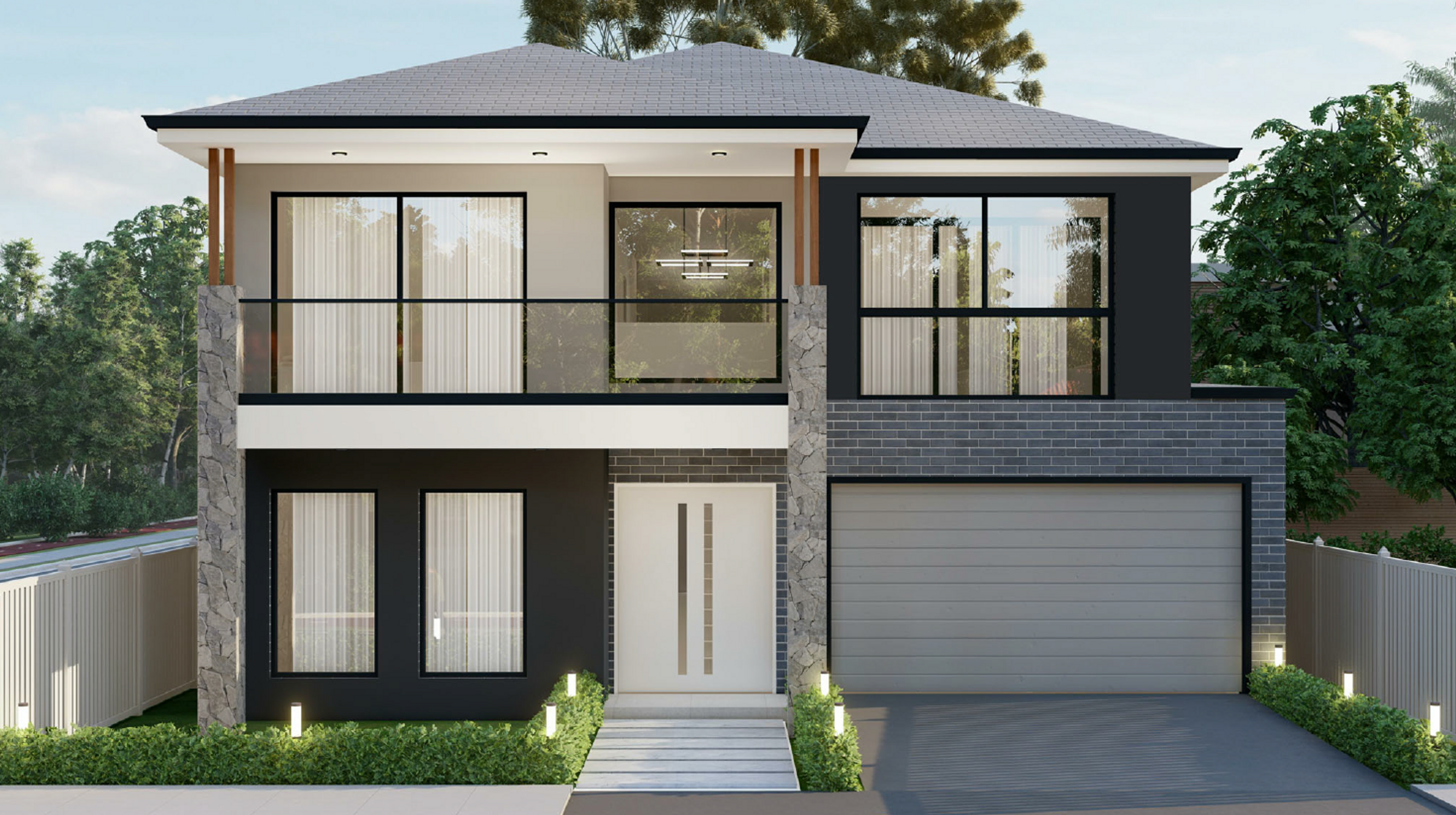 Double storey modern home by Dezire Homes