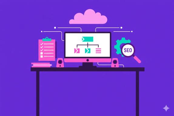 Illustration representing Content Operations SEO: Growth Playbook with Checklists