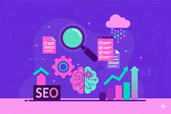 Illustration representing LLM SEO: Growth Playbook with Checklists for AI Search Wins
