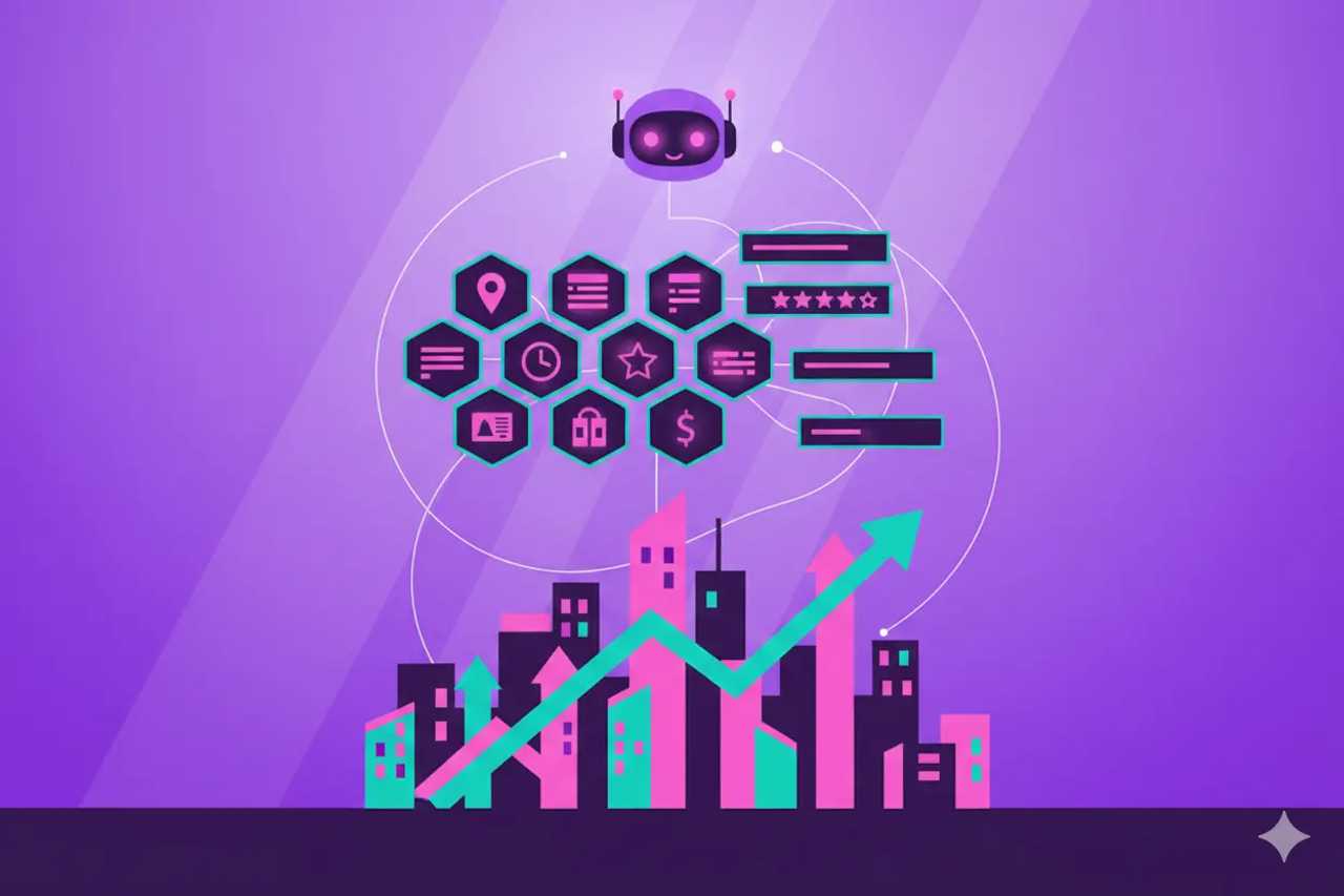 Illustration representing Local Business Schema Markup: Playbook for AI Search Teams