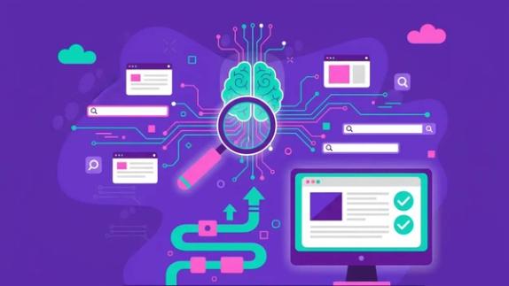 Illustration of AI Search Optimization