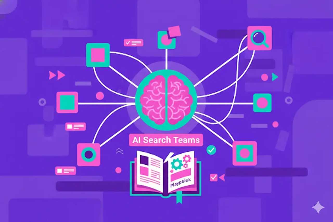 Illustration representing Internal Linking Strategy: Playbook for AI Search Teams