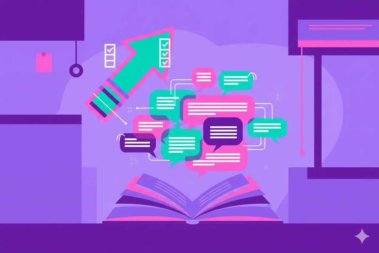 Illustration representing Keyword Clustering: Growth Playbook with Checklists