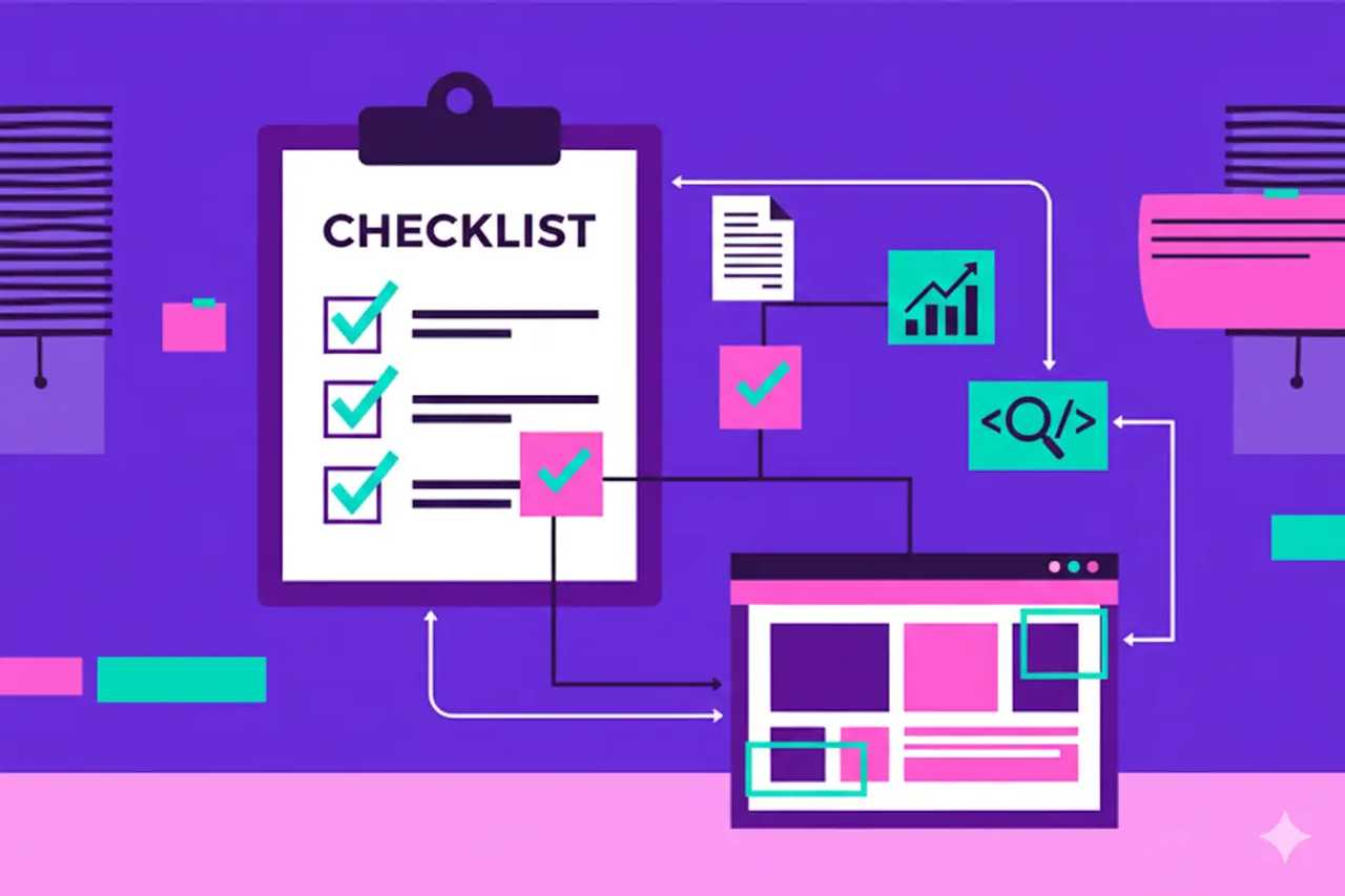 Illustration representing Article Schema Markup: Growth Playbook with Checklists