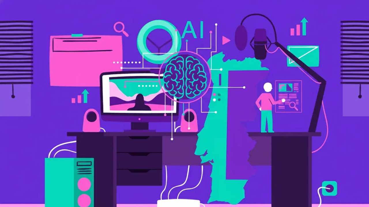 Illustration of AI Search Optimization in Portugal