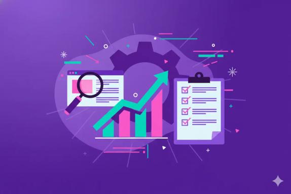 Illustration representing Prompt Experiments SEO: Growth Playbook with Checklists