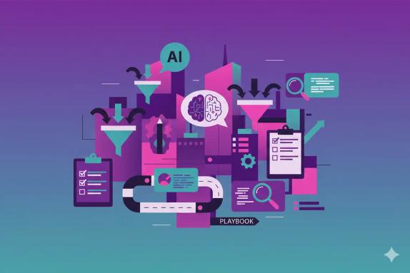 Illustration representing E E A T Audit Checklist: Traffic Playbook for AI Search