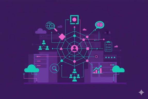 Illustration representing Entity SEO: Growth Playbook with Checklists for Teams