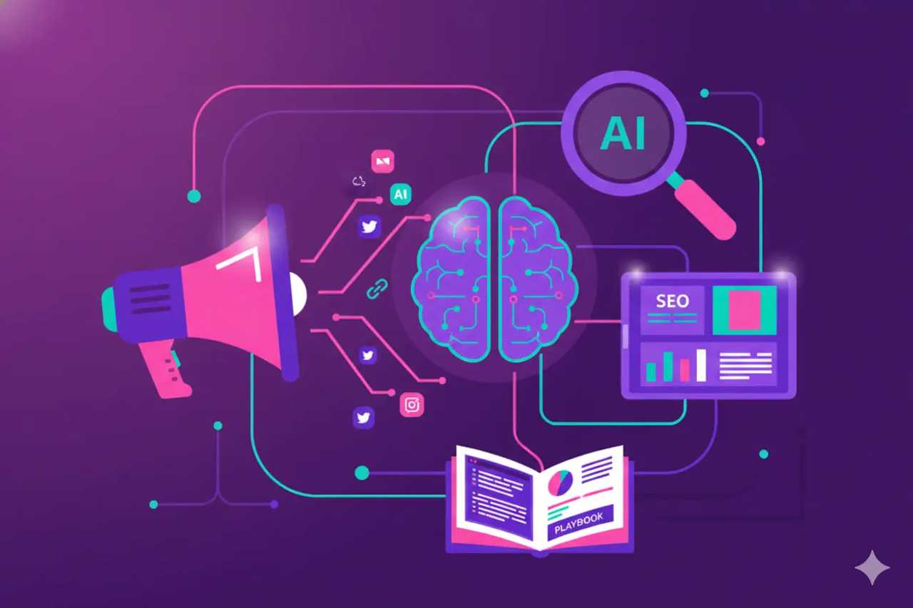 Illustration representing Digital Pr For SEO Content: Playbook for AI Search Teams