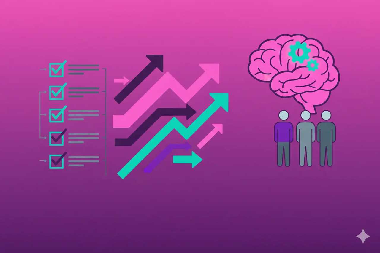 Illustration representing AISO Case Study: Growth Playbook with Checklists for Teams