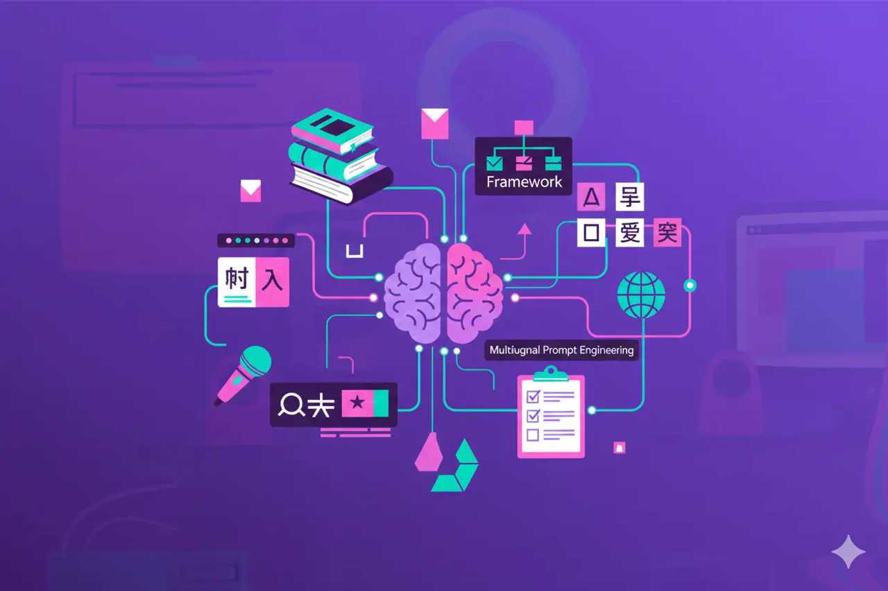 Illustration representing Multilingual Prompt Engineering: Framework & Checklist