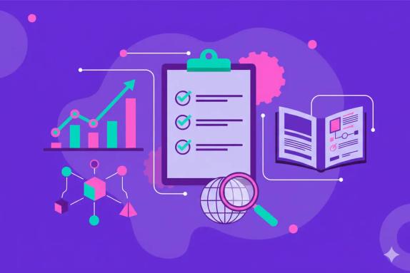 Illustration representing Measure Entity SEO: Growth Playbook with Checklists