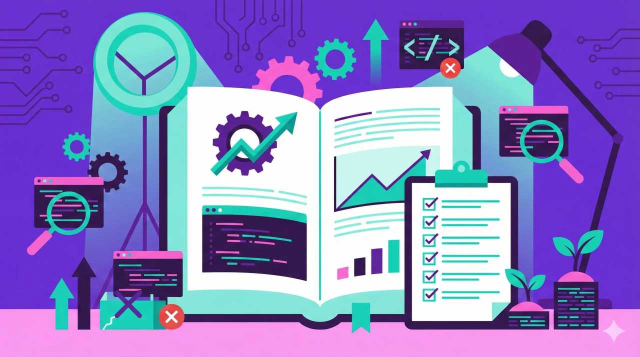 Illustration representing Schema Markup Errors: Growth Playbook with Checklists