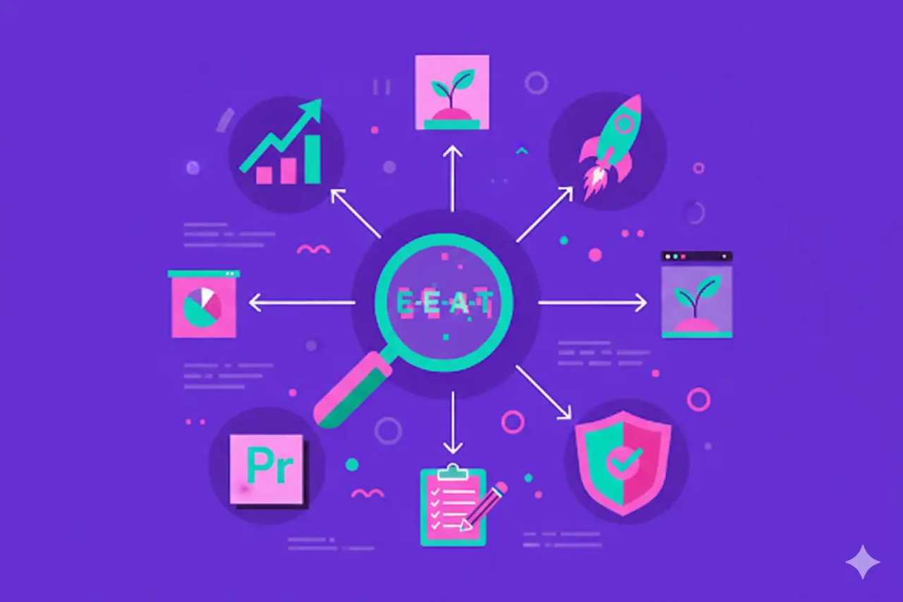 Illustration representing Digital Pr For E E A T: Growth Playbook with Checklists