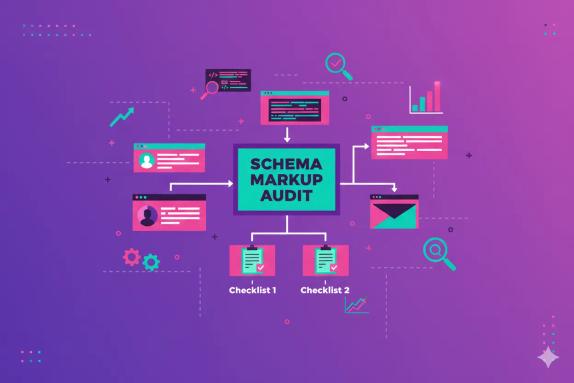 Illustration representing Schema Markup Audit: Growth Playbook with Checklists