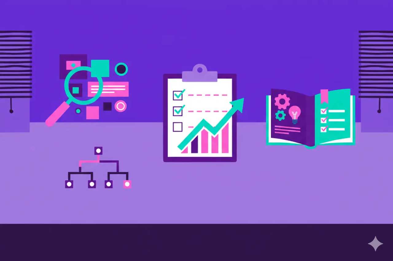 Illustration representing SEO Prompt Patterns: Growth Playbook with Checklists
