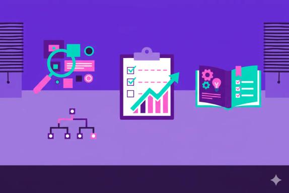Illustration representing SEO Prompt Patterns: Growth Playbook with Checklists