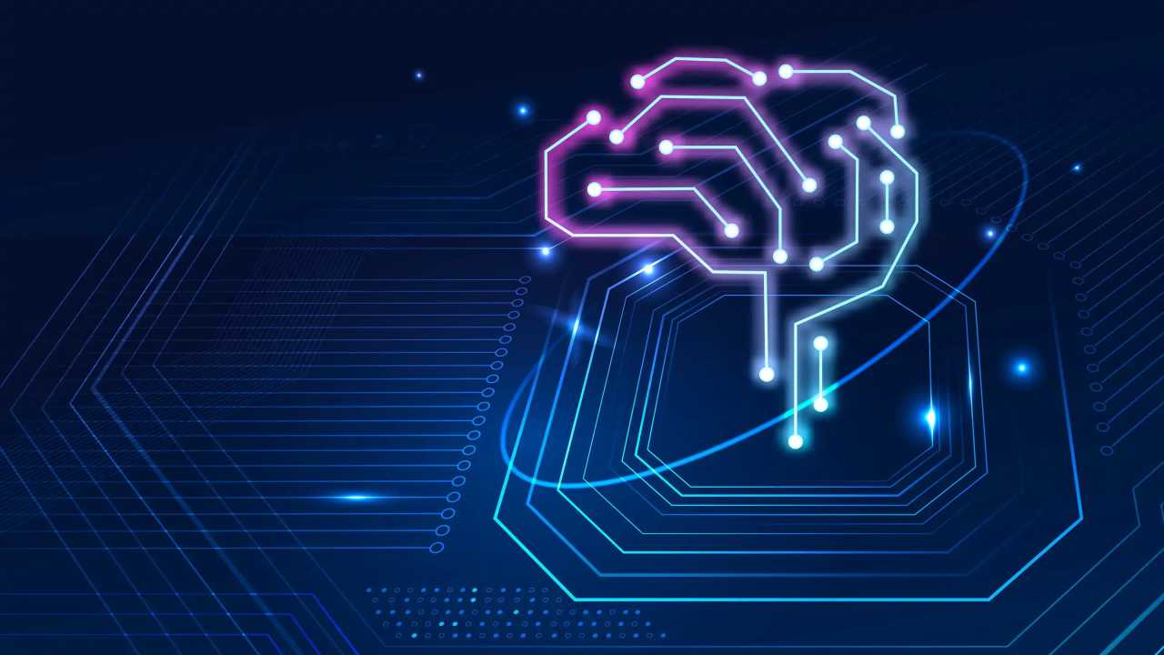 Ai technology brain background digital transformation concept