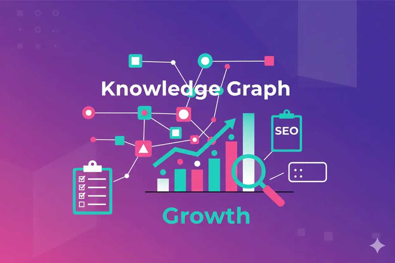 Illustration representing Knowledge Graph SEO: Growth Playbook with Checklists