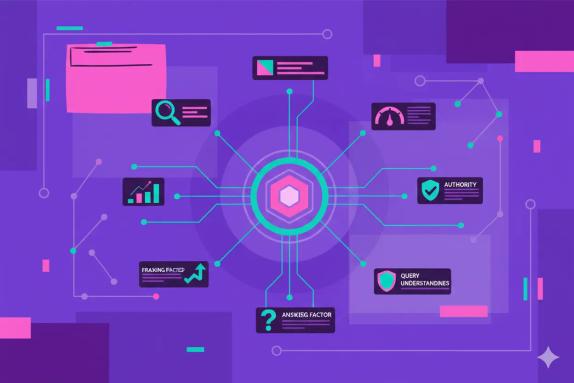 Illustration representing Answer Engine Optimization Ranking Factors: Actionable Guide