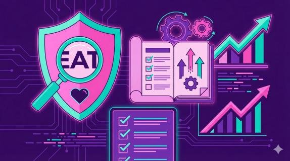 Illustration representing YMYL SEO Guidelines: Growth Playbook with Checklists