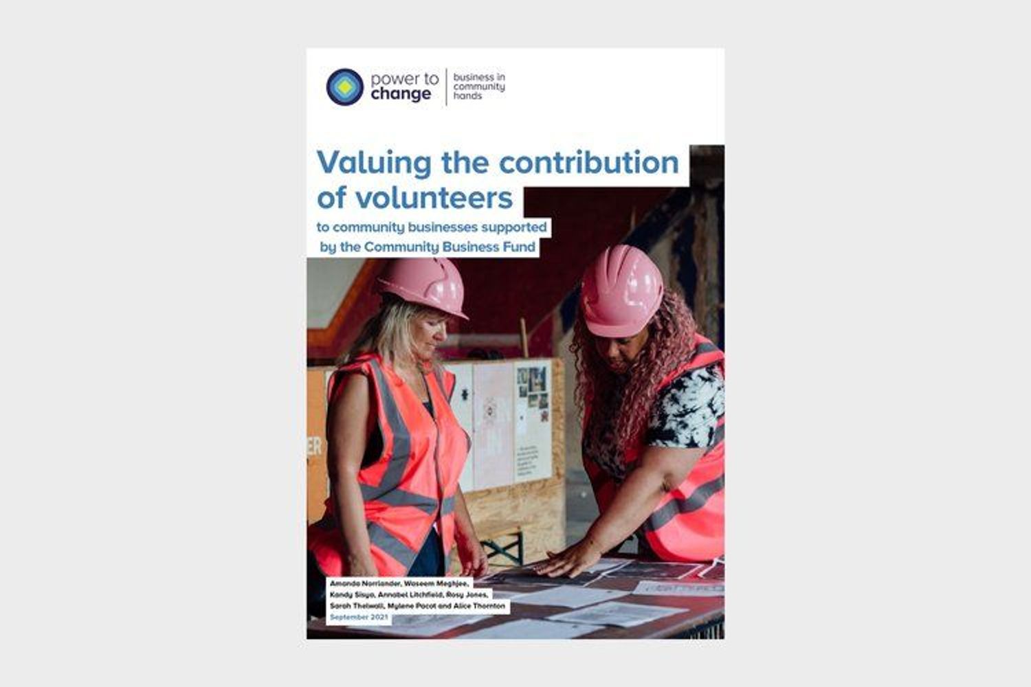Image for Valuing the contribution of volunteers