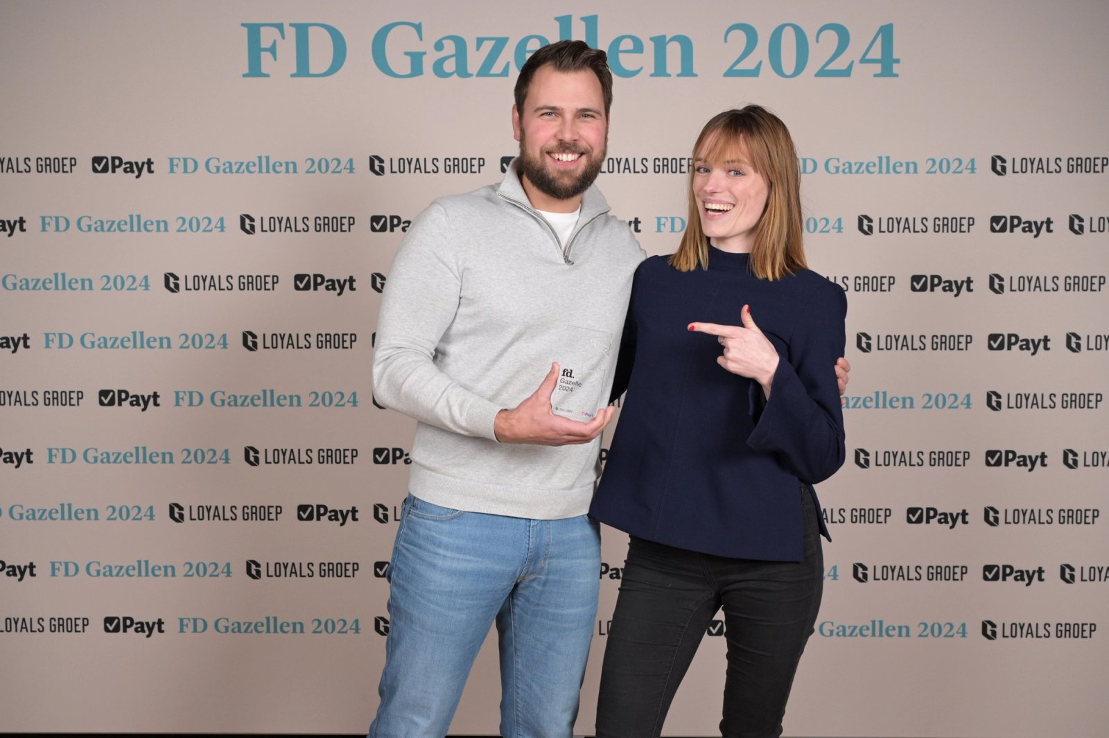 Merel en Wesley van Humanoids bij de FD Gazellen 2024