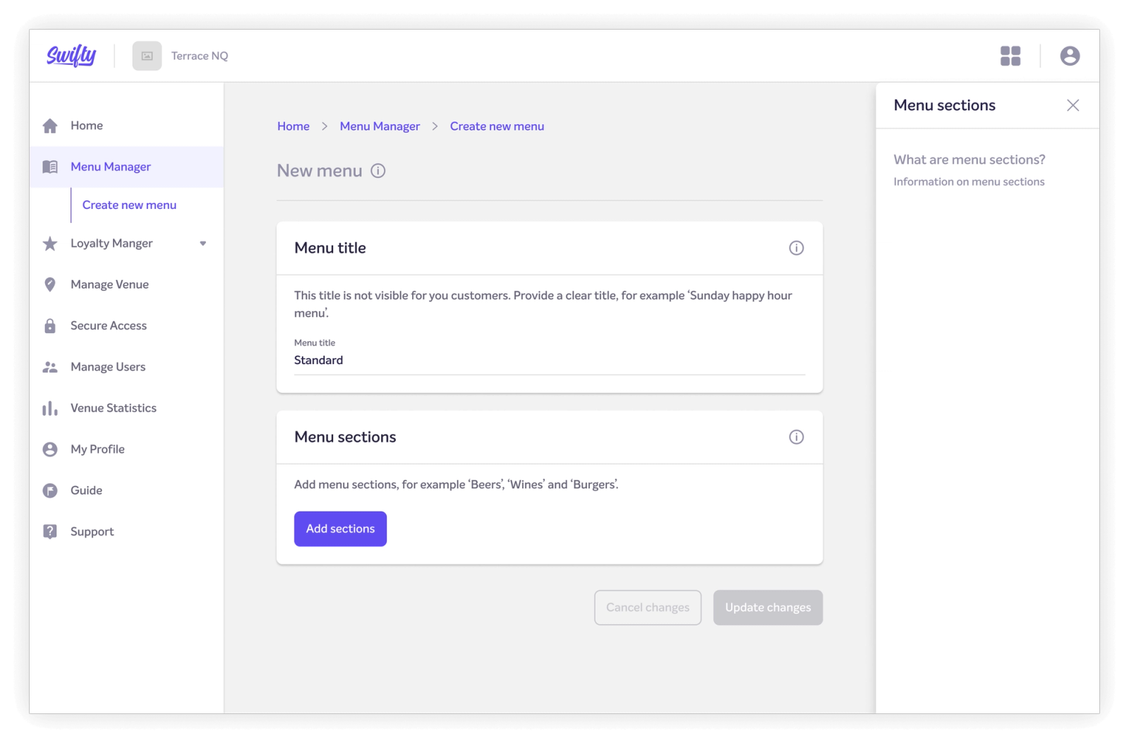 Screen of adding items to a promotion