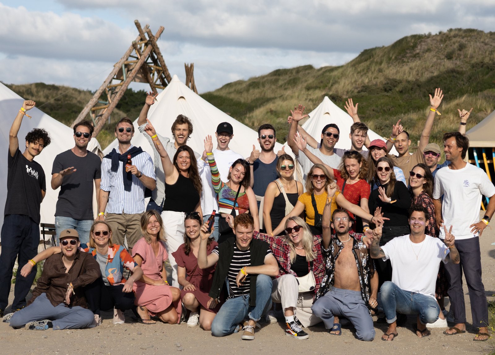 Humanoids op het strand