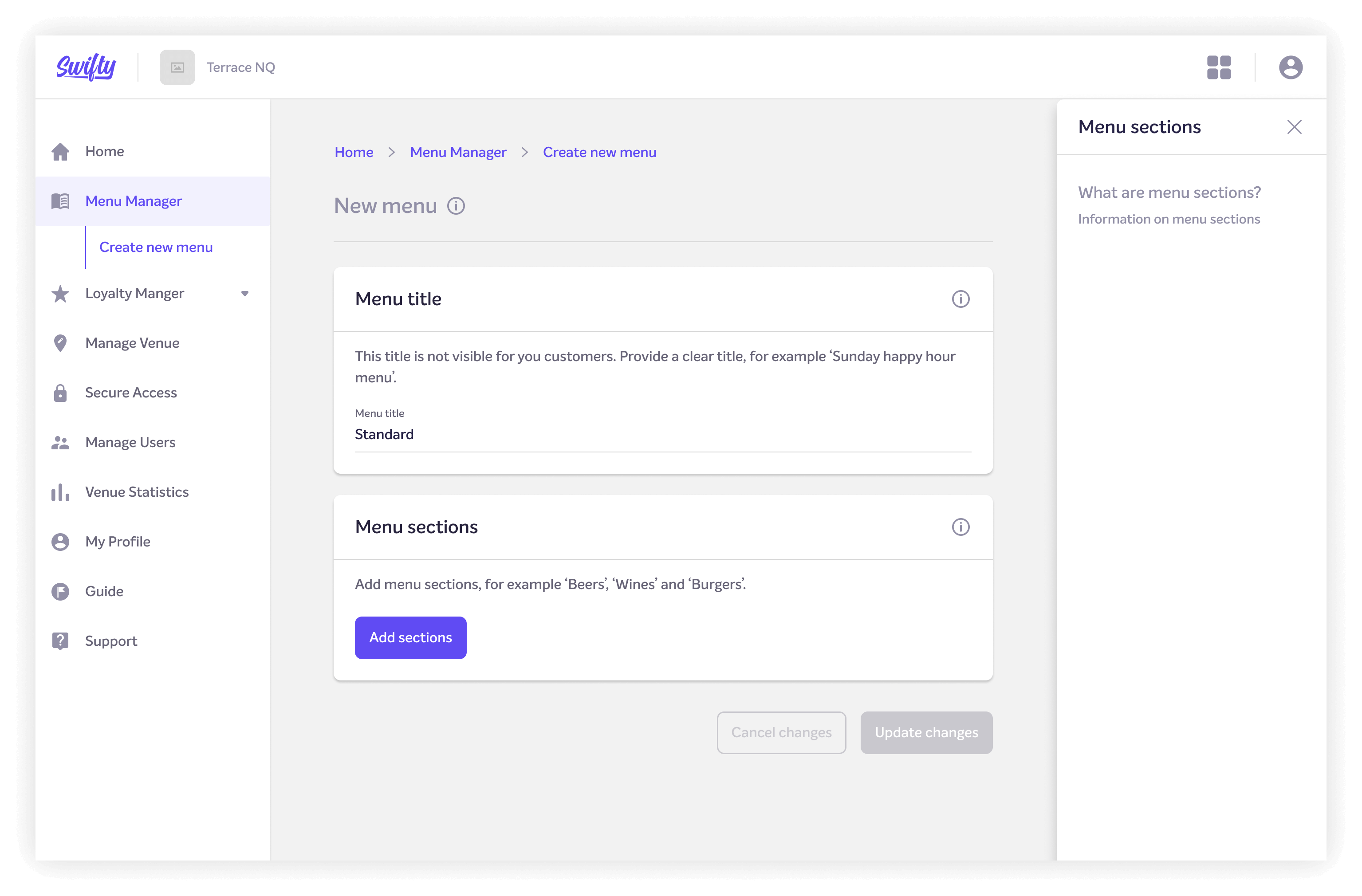 Screen of adding items to a promotion
