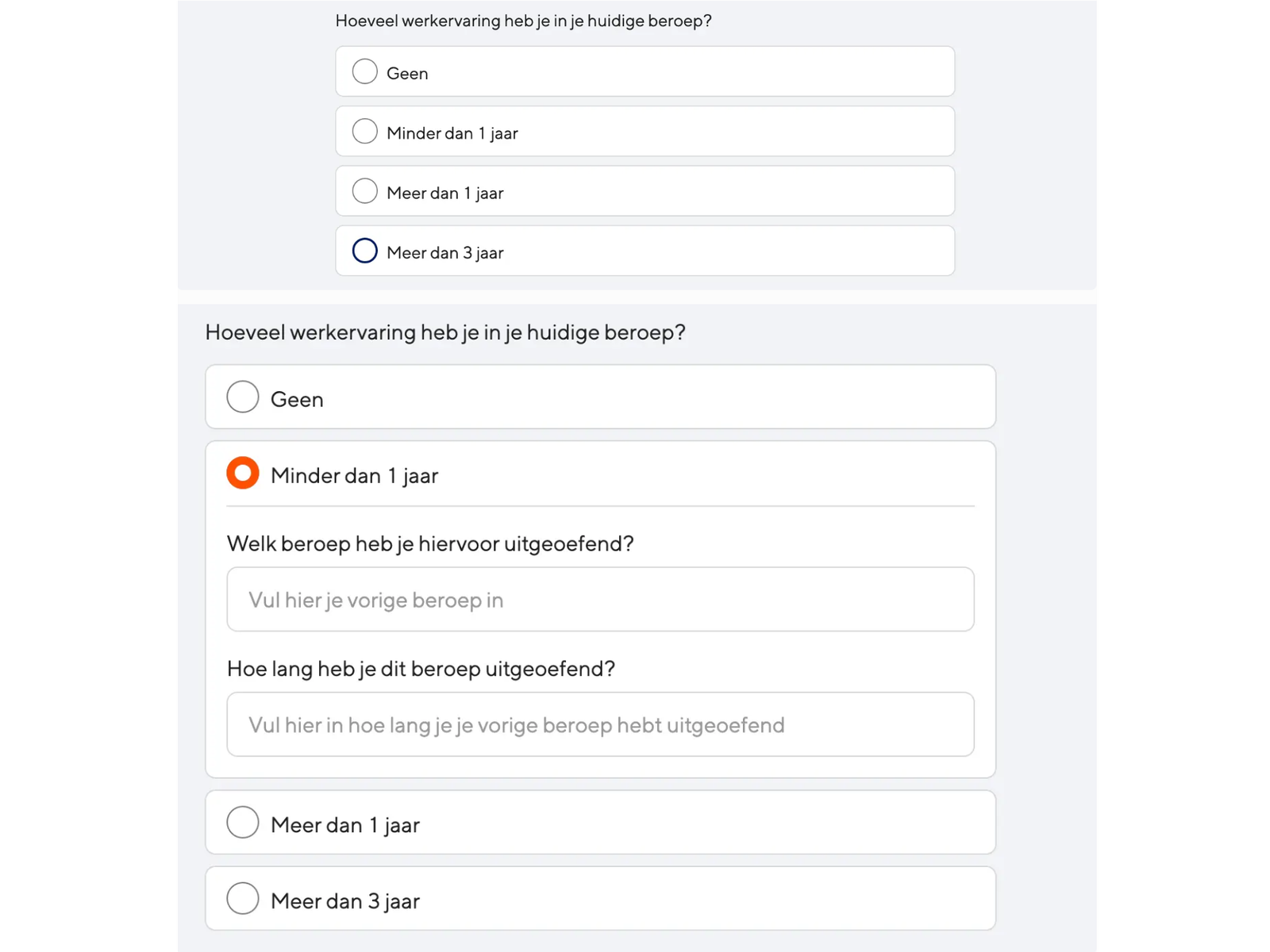 Een voorbeeld van dynamic panels die dichtklappen en openklappen.
