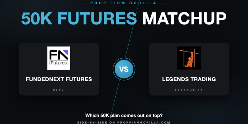 FundedNext Futures Flex $50K vs Legends Trading Apprentice $50K: Full Rule-by-Rule Comparison