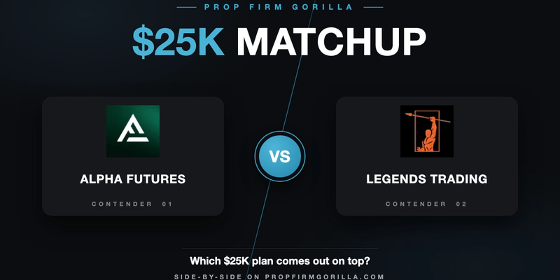 Alpha Futures Zero $25K vs Legends Trading Elite $25K: Full Rule-by-Rule Comparison