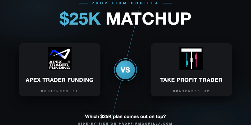 Apex Trader Funding EOD Trail $25K vs Take Profit Trader Standard $25K: Full Rule-by-Rule Comparison