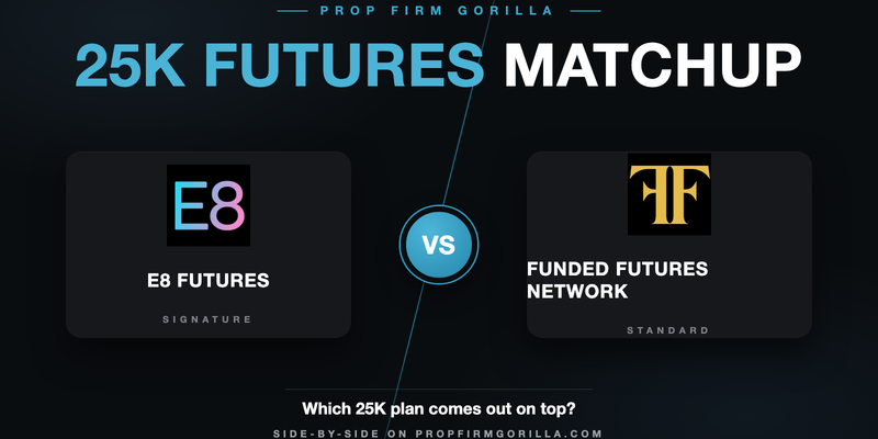 E8 Futures Signature vs Funded Futures Network Standard Max $25K: Full Rule-by-Rule Comparison