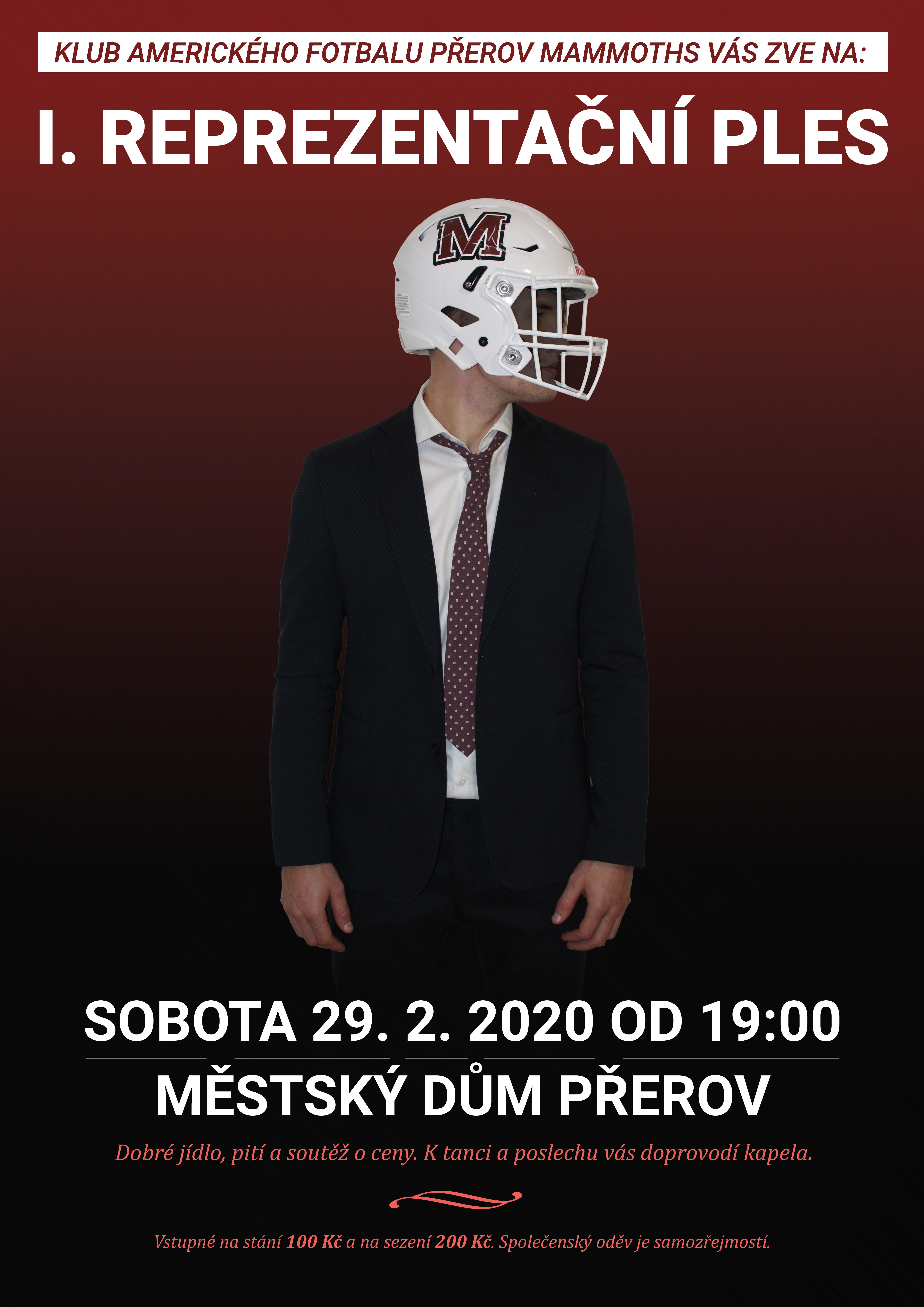 I. Reprezantační ples Přerov Mammoths!