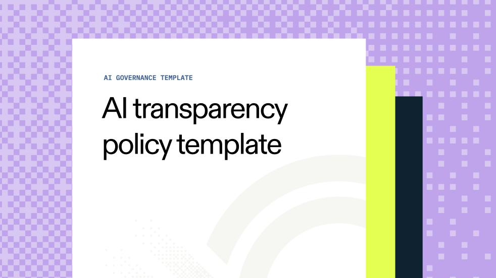 AI transparency policy template cover
